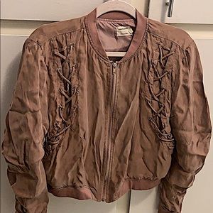 Light Pink Bomber Jacket